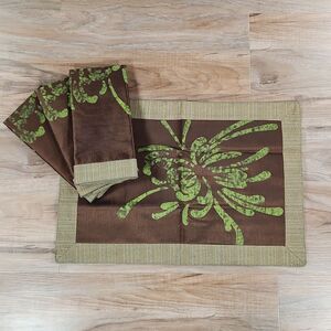 🔸️🔹️NWOT Partylite Siena Lights Reversible Placemat Set of 4